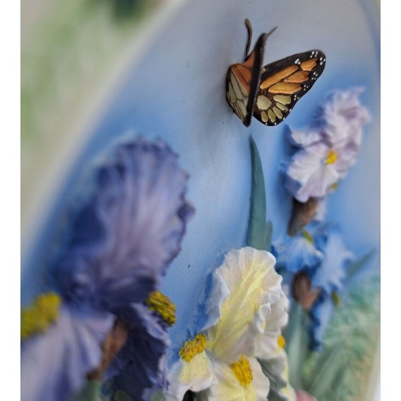 Lena Liu's Beautiful Gardens "The Iris Garden" 3-D Collector Plate - No. C12512 - Picture 2 of 14